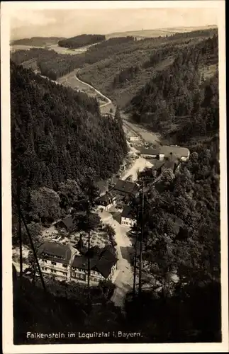 Ak Falkenstein Ludwigsstadt in Oberfranken, Panorama vom Ort