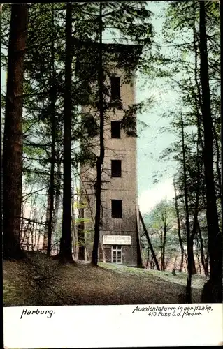 Ak Hamburg Harburg, Aussichtsturm in der Haake