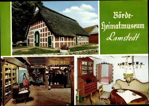 Ak Lamstedt in Niedersachsen, Börde Heimatmuseum, Innenansichten