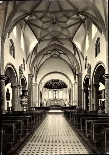 Ak Koblenz am Rhein, St. Kastor, Innenansicht