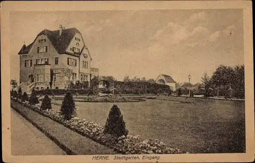 Ak Herne im Ruhrgebiet, Stadtgarten