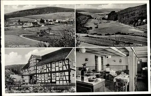 Ak Appenfeld Knüllwald in Hessen, Gaststätte Pension, Inh. Karl Trieschmann, Aschenberg