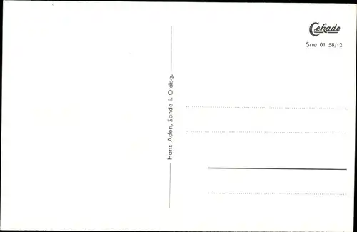 Ak Sande in Friesland, Bahnhof, Schule, Marienturm, Kirche