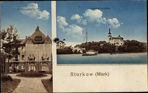 Ak Storkow in der Mark, Erholungsheim, Hubertushöhe