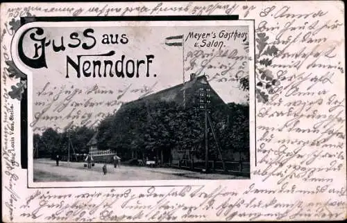 Ak Nenndorf Rosengarten Niedersachsen, Meyer's Gasthaus und Salon