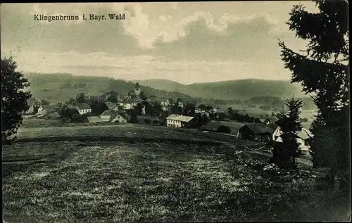 Ak Klingenbrunn Spiegelau im Bayerischen Wald Niederbayern, Teilansicht