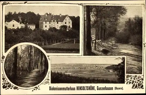 Ak Gunzenhausen im Fränkischen Seenland, Diakonissenmutterhaus Hensoltshöhe, Gesamtansicht