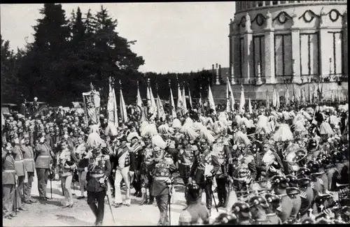 Ak Kelheim an der Donau Niederbayern, Befreiungshalle, Jahrhundertfeier 1913, Parade