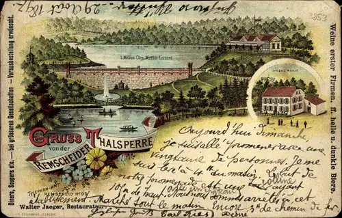 Litho Remscheid, Mebus Mühle, Talsperre, Restaurant