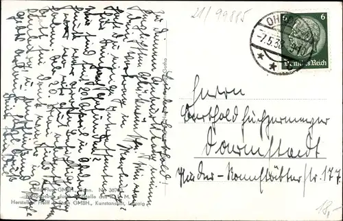 Ak Ohrdruf in Thüringen, Fliegeraufnahme, Totalansicht