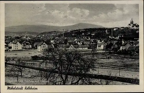 Ak Kelkheim im Taunus, Gesamtansicht, Feldberg, Altkönig