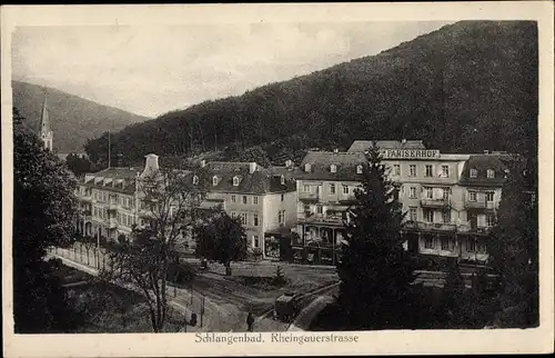 Ak Schlangenbad im Taunus Hessen, Rheingauerstraße, Pariser Hof