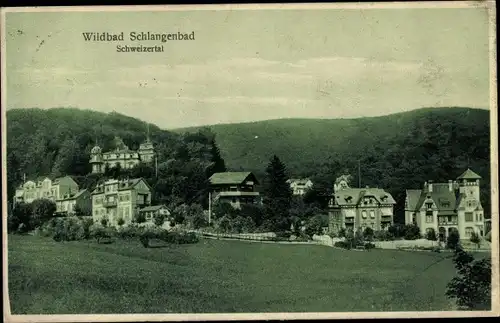 Ak Schlangenbad im Taunus Hessen, Schweizertal