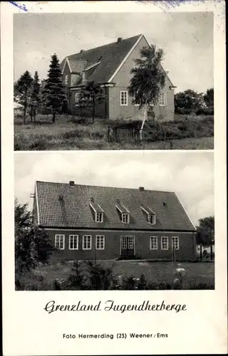 Ak Weener Ostfriesland, Grenzland Jugendherberge