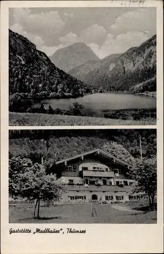 Ak Thumsee Karlstein Bad Reichenhall, Gaststätte Madlbauer