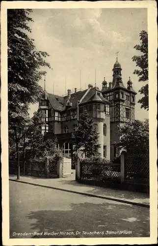 Ak Dresden Weißer Hirsch, Dr. Teuschers Sanatorium