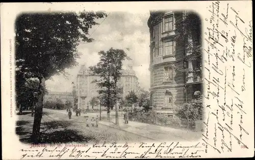 Ak Hamburg Altona, Partie bei der Friedenseiche