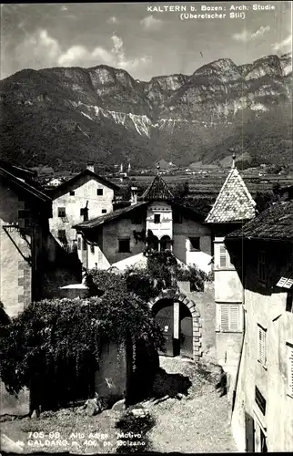 Ak Kaltern an der Weinstraße Caldaro sulla Strada del Vino Südtirol, Blick auf den Ort