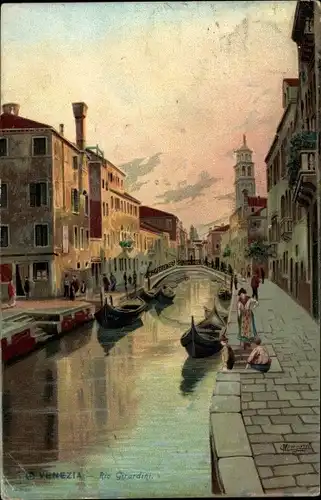 Künstler Ak Venezia Venedig Veneto, Rio Girardini