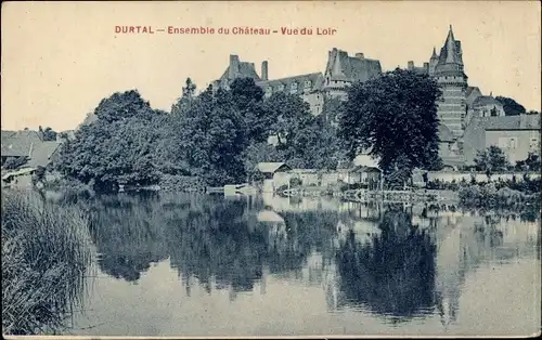 Ak Durtal Maine et Loire, Ensemble du Château