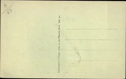 Ak Durtal Maine et Loire, vue générale du Château en 1810