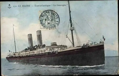 Ak Le Havre Seine Maritime, Transatlantique La Gascogne