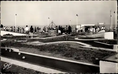 Ak Saint Aubin sur Mer Seine Maritime, Le Golf Miniature