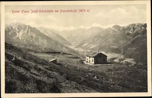 Ak Innsbruck Tirol, Patscherkofel, Kaiser Franz Josef Schutzhaus