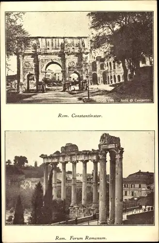 Ak Roma Rom Lazio, Constantinstor, Forum Romanum
