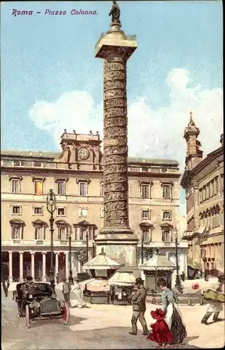 Ak Roma Rom Lazio, Piazza Colonna