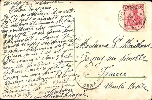 Ak Metz Moselle, Neue Brunnen an der Esplanade