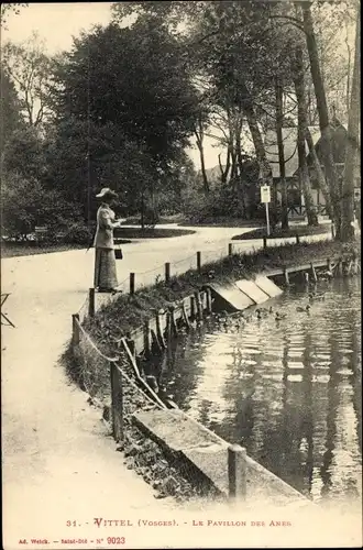 Ak Vittel Lothringen Vosges, Le Pavillon des Anes