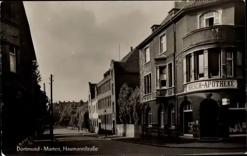 Ak Marten Dortmund im Ruhrgebiet, Haumannstraße, Hirsch Apotheke