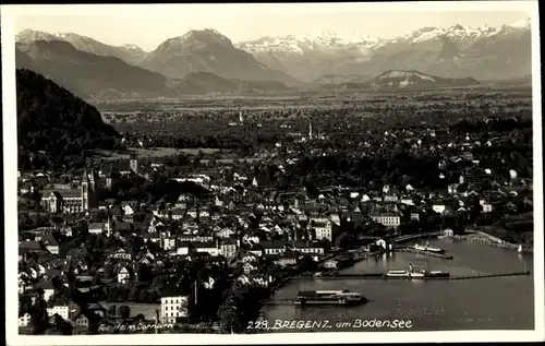 Foto Ak Bregenz am Bodensee Vorarlberg, Gesamtansicht