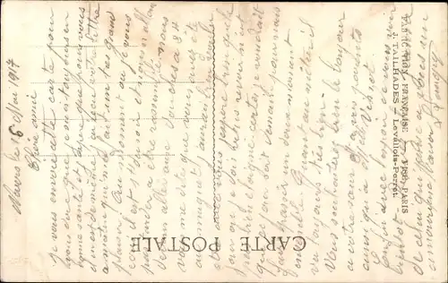 Ak Gage d'affection, französischer Soldat in Uniform