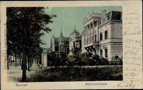 Ak Bocholt im Münsterland, Bahnhofstraße