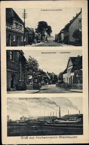 Ak Hochemmerich Rheinhausen Duisburg, Friemersheimer Str., Margarethenhof, Friedrich Alfred Hütte