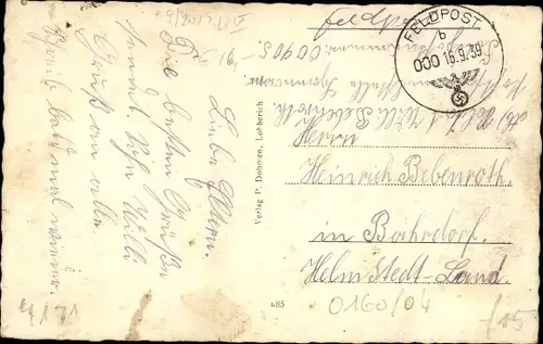 Ak Wachtendonk Wankum Westfalen, Gasthof Spitz