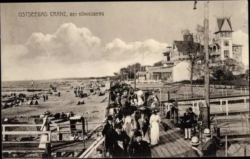 Ak Selenogradsk Ostseebad Cranz Ostpreußen, Strandpartie