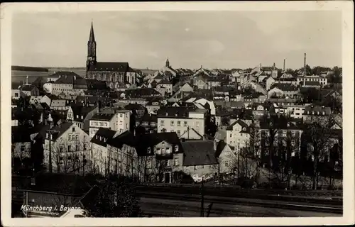 Ak Münchberg in Oberfranken Bayern, Gesamtansicht