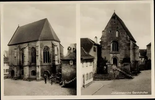 Ak Gerolzhofen in Unterfranken, Johanniskirche
