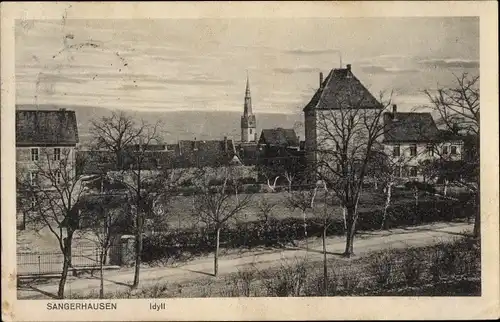 Ak Sangerhausen am Südharz, Teilansicht