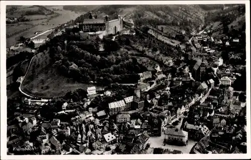 Ak Kulmbach in Oberfranken, Fliegeraufnahme der Stadt