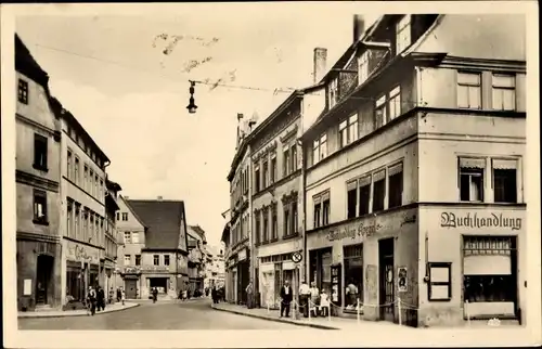 Ak Lutherstadt Eisleben, Wilhelm Pieck Straße, Buchhandlung