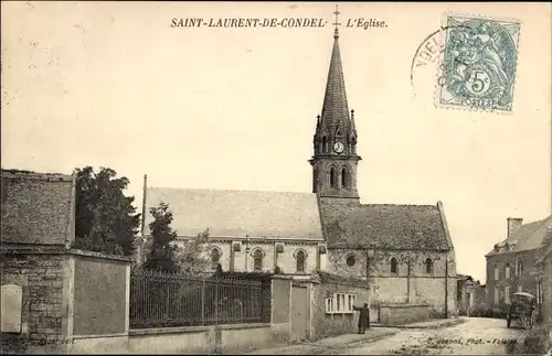 Ak Saint Laurent de Condel Calvados, L'Eglise