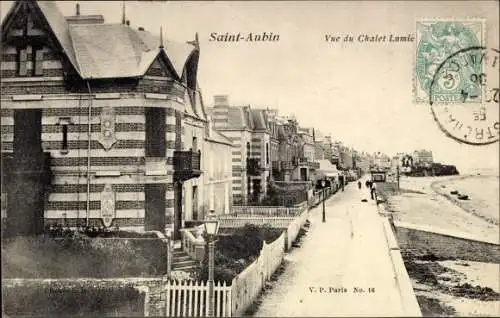 Ak Saint Aubin sur Mer Calvados, Vue du Chalet Lumiere