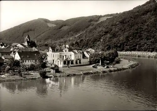 Ak Nievern an der Lahn, Hotel Lahneck