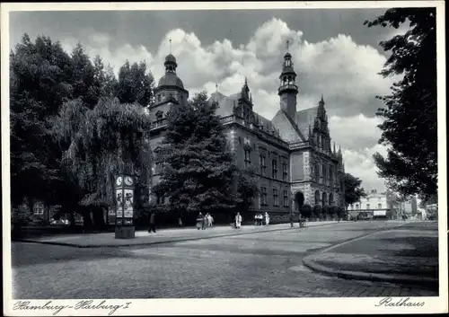 Ak Hamburg Harburg, Rathaus