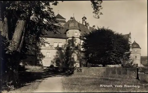 Ak Kronach in Oberfranken, Veste Rosenberg