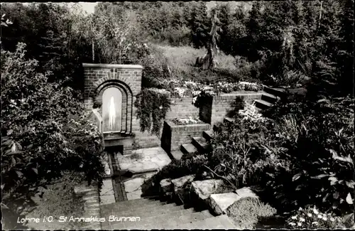 Ak Lohne im Oldenburger Münsterland, St. Annaklus Brunnen